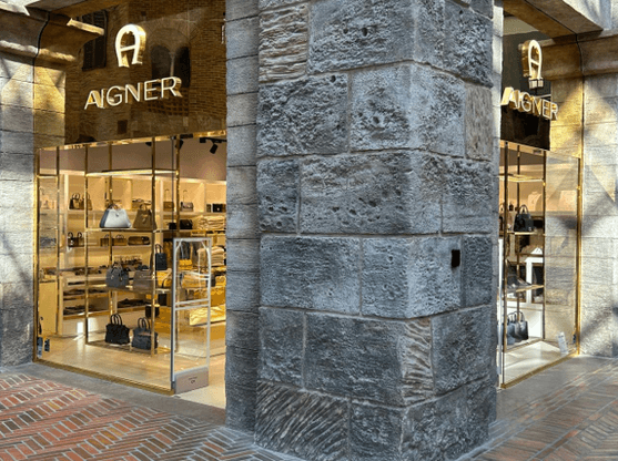 Aigner Outlet Village Dubai stone facade works by The Hub Maintenance
